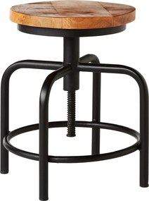 XXXLutz TABURETKA, drevo, kov, 36/49/36 cm Ambia Home - Kreslá - 000377005901