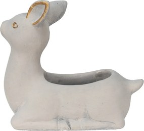 Cementový kvetináč v tvare srnečky - 23*11*21 cm