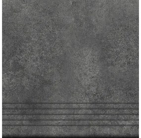 Dlažba na schody imitácia betónu Jasper Grafito 32,5x32,5 cm
