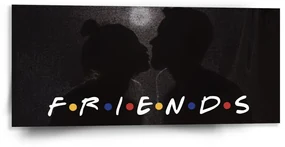 Sablio Obraz Seriál Priatelia FRIENDS Bozk - 110x50 cm