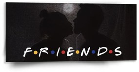 Sablio Obraz Seriál Priatelia FRIENDS Bozk - 110x50 cm