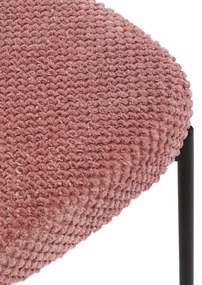 Súprava jedálenských stoličiek Bouclé CT-W1077PINK2, 4 ks