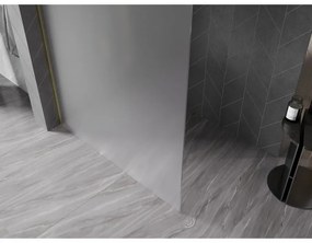 Mexen, Mexen Kioto-X sprchová stena 90 x 200 cm, matná 10 mm, brúsené zlato - 800-090-101-55-30-X