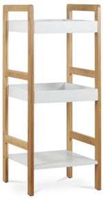 Regál Autronic 30x72 cm biely bambus DR-013-3