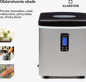 Klarstein Mr. Black-Frost, výrobník ľadu, 150 W, stroj na výrobu ľadu
