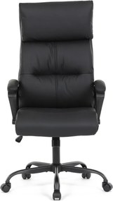 Kancelárske kreslo PEDRO — ekokoža, čierna