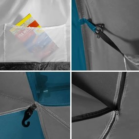 Rodinný stan NILS Camp NC6031 Highland modrý/svetlo šedý