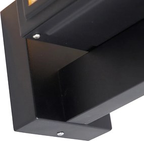 Inteligentná rustikálna nástenná lampa čierna vrátane Wifi G95 - Sutton Up