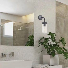 Rabalux 3310 - Kúpeľňové nástenné svietidlo YAGO 1xE27/60W/230V IP44 čierna