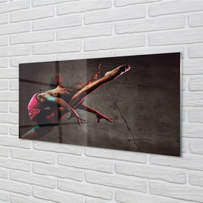 Sklenený obraz žena motúz 120x60 cm