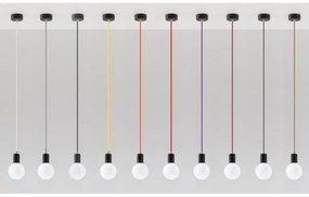 Luster na lanku EDISON 1xE27/60W/230V čierna