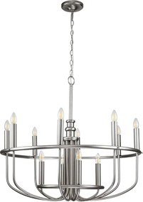 Kichler KL-CAPITOL-HILL12-BN-Luster na reťazi CAPITOL HILL 12xE14/40W/230V chróm
