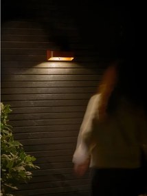 Nordlux - LED solárne svietidlo so senzorom MARCELLIO LED/5W/5V IP54 hnedá