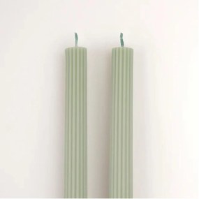 Meri Meri Vysoká sviečka Sage Green 25 cm – set 2 ks