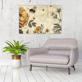 Obraz - Včelia lúka (90x60 cm)