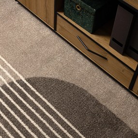 Dywany Łuszczów, Kusový koberec Fusion 0810 beige/brown, 140x190, viacfarebná, kancelária