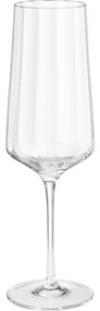 Krištáľové poháre na šampanské s drážkovanou štruktúrou Bernadotte, 6 ks