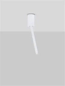 LED biele designové stropné svietidlo Ornos 30