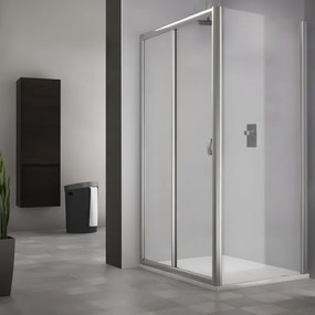 Roltechnik XXL posuvné sprchové dvere MD2 + MB v kombinácii s pevnou stenou 150 cm 100 cm