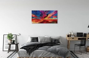 Obraz na plátne farebné fraktály 125x50 cm