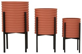 Kovové obaly na kvetináče v súprave 3 ks ø 36 cm Milly – Mauro Ferretti