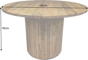 Okrúhly jedálenský stôl Raghuvir 120 cm Sheesham