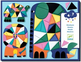 Djeco Znovuodlepiteľné mozaikové samolepky Afrika