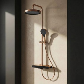 Rea Farel, sprchový set s vaňovým výtokom, medená matná, REA-P0357