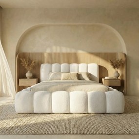 ČALÚNENÁ POSTEĽ ADRIANO 180x200 QUELLE 01 BIELA