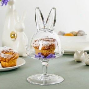 Podnos PRATA so skleneným vekom v tvare zajačích uší 810041