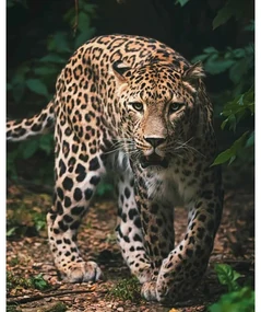 Jerry Fabrics Detská deka Leopard green, 120 x 150 cm