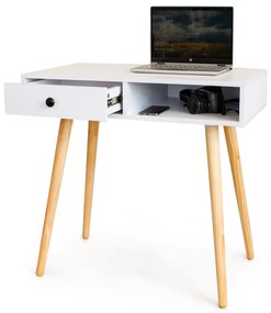 ModernHome Písací stôl, kozmetický stolík, konzola, stolík do obývačky so zásuvkou