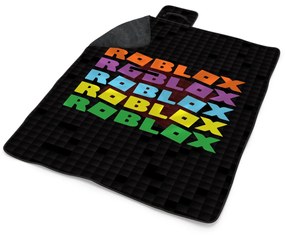 Sablio Plážová deka ROBLOX Farebný text: 200x140 cm