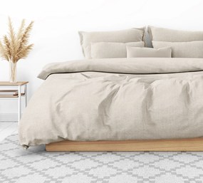 Goldea bavlnené posteľné obliečky - prírodné režné 140 x 200 a 70 x 90 cm