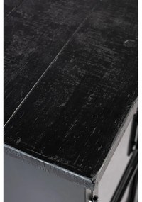 Čierna kovová vitrína 65x105 cm Ferre – White Label