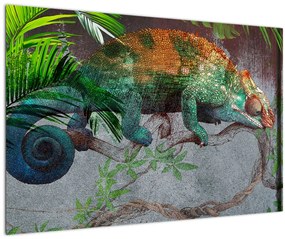 Obraz - Chameleon (90x60 cm)