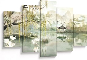 Obraz - Čínske jazero (150x105 cm)