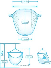 Marimex | Hojdacia sedačka La Siesta Domingo Kingsize Caribic toucan | 11640562