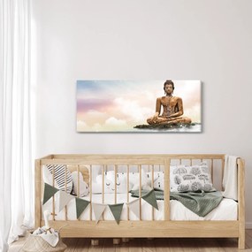 Obraz - Budha dozerajúci na zemi (120x50 cm)