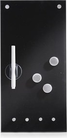 Zeller Present 2. akosť - Magnetická sklenená tabuľa, nástenka s príslušenstvom, čierna