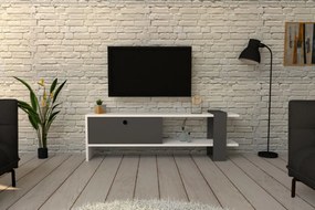 TV stolek FUNDA 120 cm antracitový/bílý