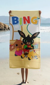 Jerry Fabrics Bavlnená froté osuška 70x140 cm - Králíček Bing "Playroom 02"