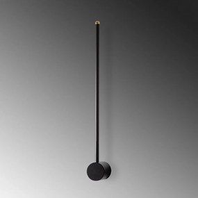 Čierne LED nástenné svietidlo ø 7 cm Sword – Opviq lights