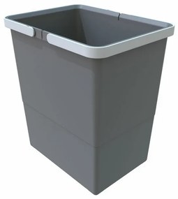 Odpadkový kôš s rukoväťami 18 l, sivá