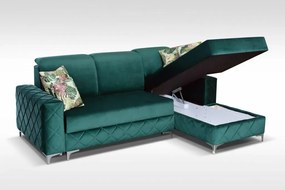 Sedacia súprava Borys mini, ľavá, zelená (terra 39 /pol. tropic)