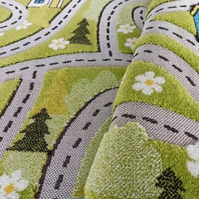 Senzorický detský koberec zelený Šírka: 200 cm | Dĺžka: 290 cm