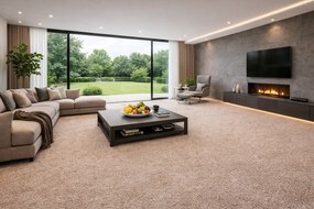 Lano, Koberec metráž Sparkle 253, na mieru, šíře 4m,5m, hnedá, ab (mriežka), detská izba
