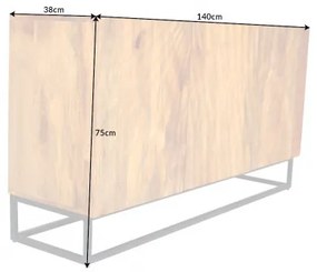 Komoda 41400 140cm Scorpion Drevo Mango  - Komfort-nábytok