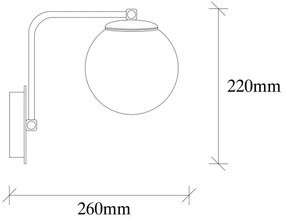 Nástenné svietidlo DAISY 1xE27/100W/230V