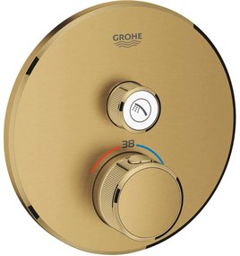 GROHE Grohtherm SmartControl termostatická batéria pod omietku, pre 1 výstup, kartáčovaný Cool Sunrise, 29118GN0